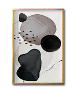 Cargar imagen en el visor de la galería, Cuadro Decorativo Abstracto Negro Arena 055 - Estilo Boho Minimalista
