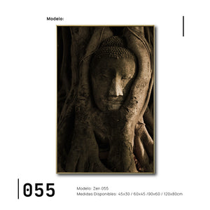 Cuadro Decorativo - Zen 055 - Buda entre Raices