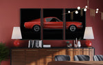 Cargar imagen en el visor de la galería, Set de Cuadros Decorativos Vehículos 011 -Auto Clásico Ford Mustang
