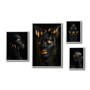 Set Cuadros Decorativos Black Woman 056