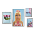 Cargar imagen en el visor de la galería, Set Cuadros Decorativos Pink 056 - Barbie Dulces Flores Lentes
