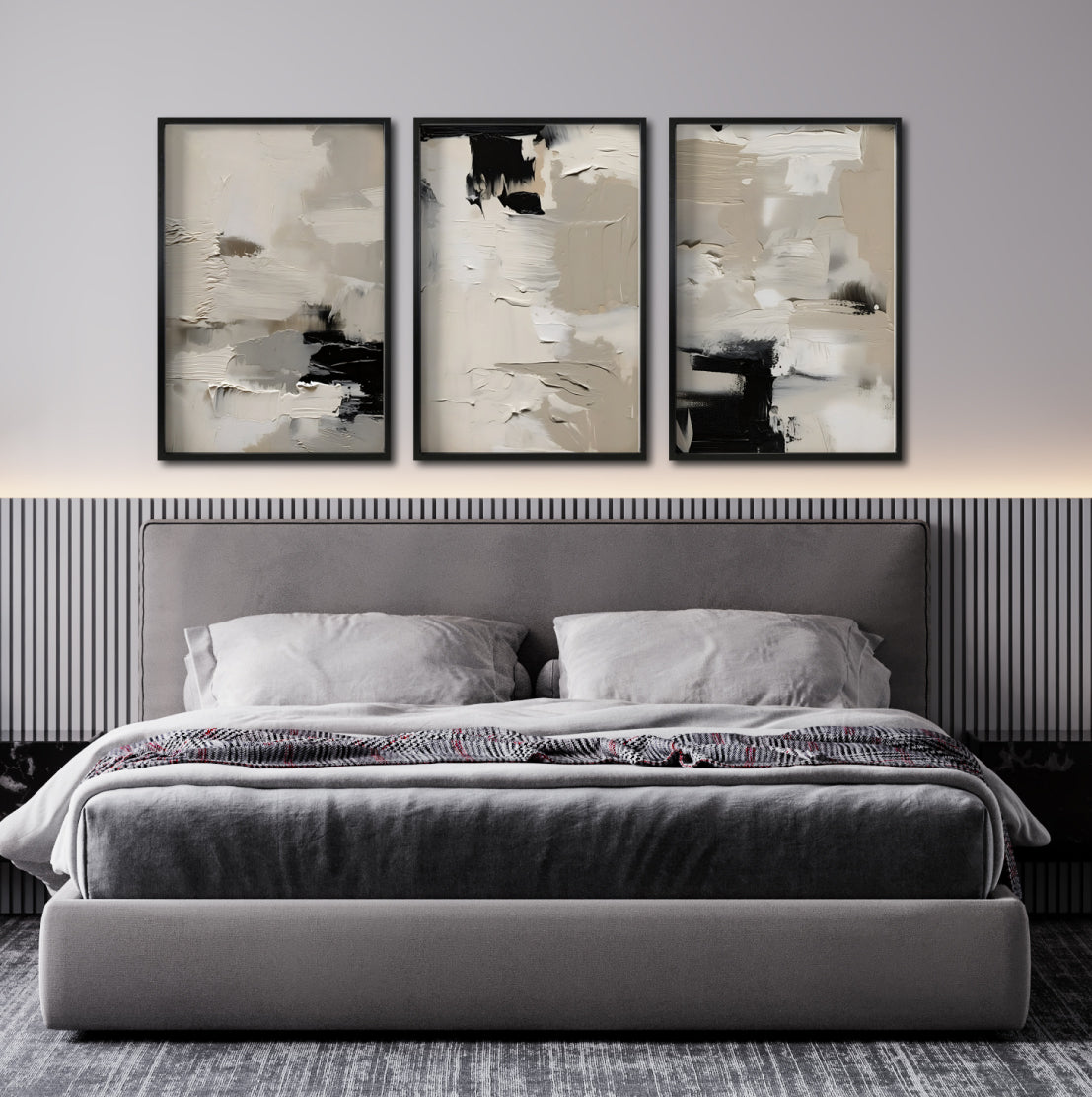 Compra lienzos decorativos abstractos Canvas online para tu comedor.  Decoración elegante. 057 para recámara