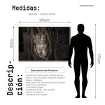 Cargar imagen en el visor de la galería, Cuadro Decorativo - Zen 057 - Buda tallado entre Raíces
