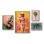 Cargar imagen en el visor de la galería, Set Cuadros Decorativos Pink 057 - Barbie Flores
