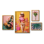 Cargar imagen en el visor de la galería, Set Cuadros Decorativos Pink 057 - Barbie Flores
