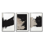 Cargar imagen en el visor de la galería, Set Cuadros Decorativos Abstracto Negro Arena 059 - Para Recámara
