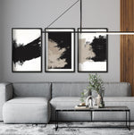 Cargar imagen en el visor de la galería, Venta de lienzos decorativos abstractos Canvas online para tu recámara. Decoración para interiores. Decoración minimalista. Decoración blanco y negro.
