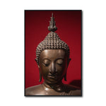 Cargar imagen en el visor de la galería, Cuadro Decorativo - Zen 059 - Buda en Meditación en Fondo Rojo
