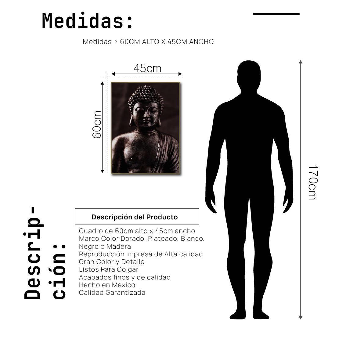 Cuadro Decorativo - Zen 060 - Buda en Meditacion
