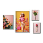 Cargar imagen en el visor de la galería, Cuadros Canvas Barbie para sala. Galería 314. Barbie Rosa.
