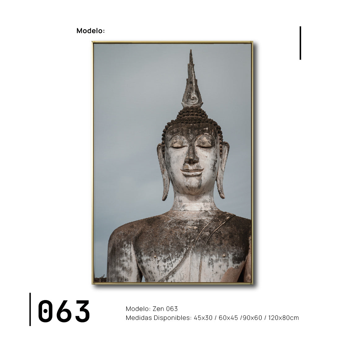Cuadro Decorativo - Zen 063 - Estatua de Buda