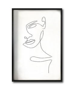 Cuadro Decorativo Abstracto Negro Arena 064 - Para Credenza