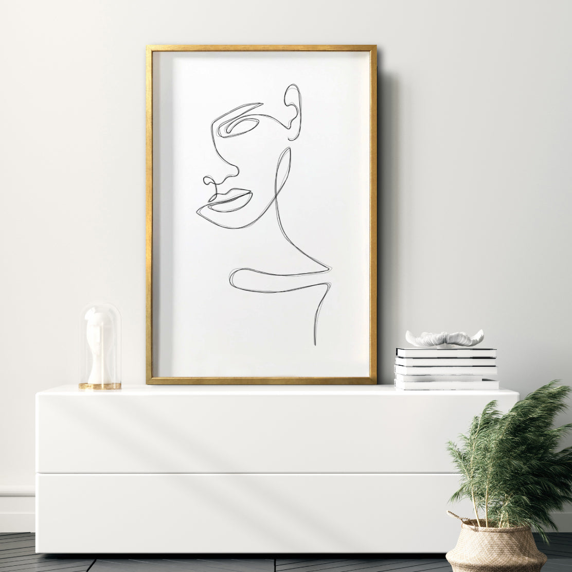 Cuadro Decorativo Abstracto Negro Arena 064 - Para Credenza