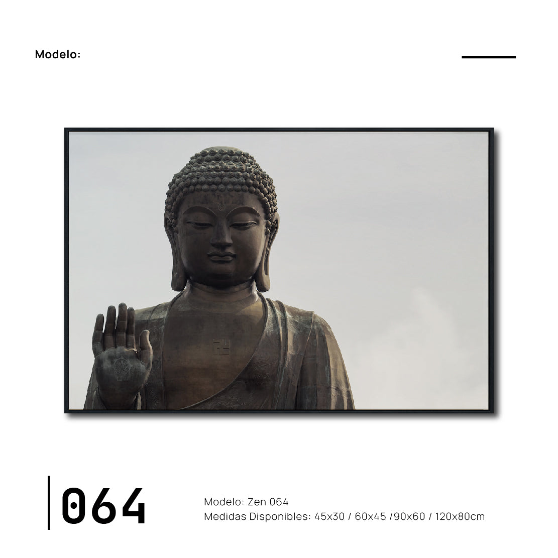 Cuadro Decorativo - Zen 064 - Buda de Piedra