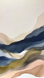 Cargar imagen en el visor de la galería, Set de 2 Cuadros Decorativos Abstract Colors 3-316 - Arte Moderno y Juvenil en tonos Verde, Azul y Beige-Diptico
