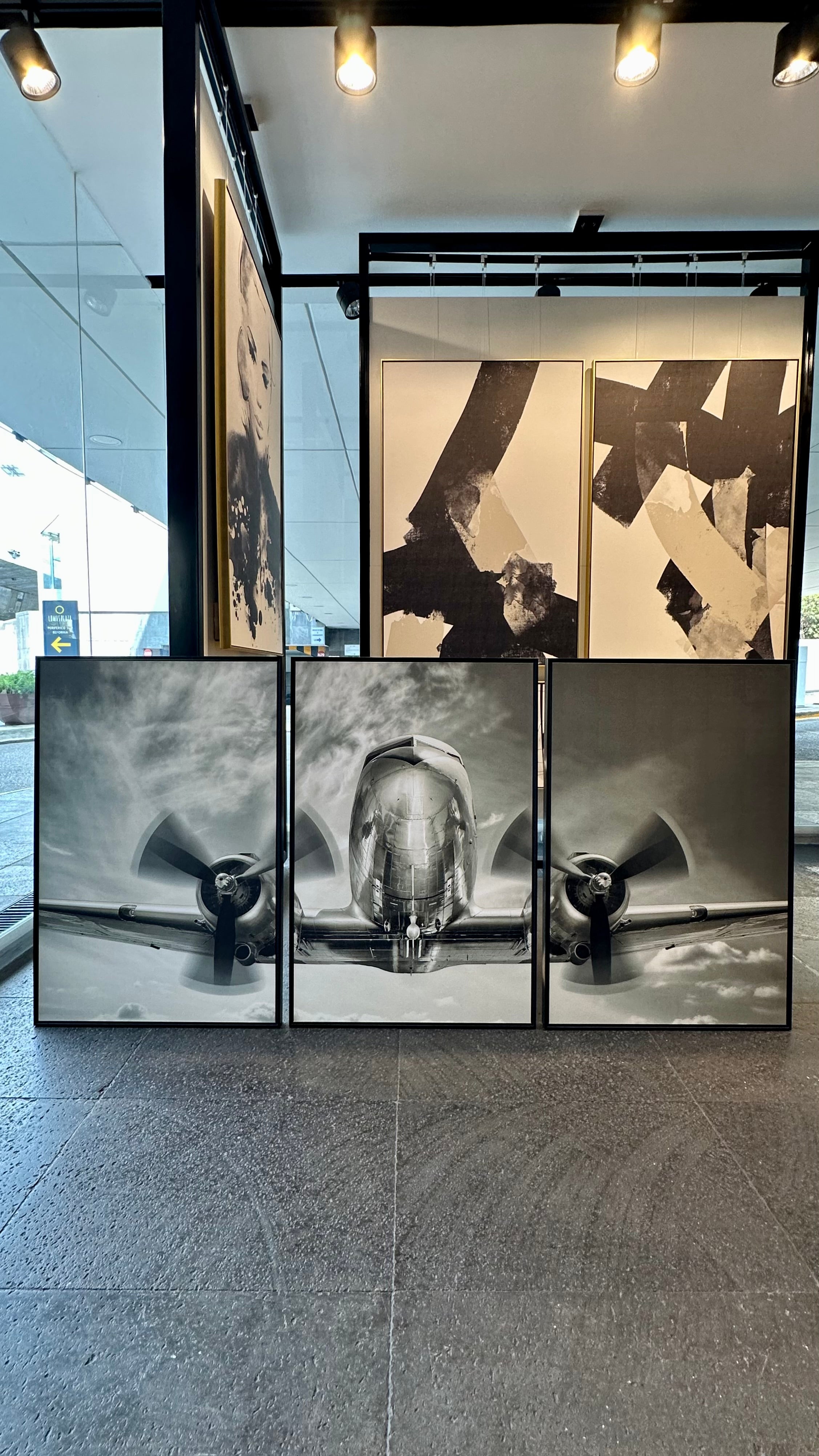 Set de 3 Cuadros Decorativos Vehículos 023 - Avión