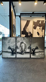 Cargar imagen en el visor de la galería, Set de 3 Cuadros Decorativos Vehículos 023 - Avión
