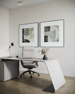 Cargar imagen en el visor de la galería, Set Cuadros Decorativos Abstracto Negro Arena 2 - 232 - Diptico Moderno Arte Minimalista Estilo Nordico Tonos Neutros
