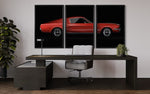 Cargar imagen en el visor de la galería, Set de Cuadros Decorativos Vehículos 011 -Auto Clásico Ford Mustang
