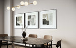 Cargar imagen en el visor de la galería, Set Cuadros Decorativos Abstracto Negro Arena  2 - 232 - Triptico Moderno y Elegante Arte Minimalista Estilo Nordico
