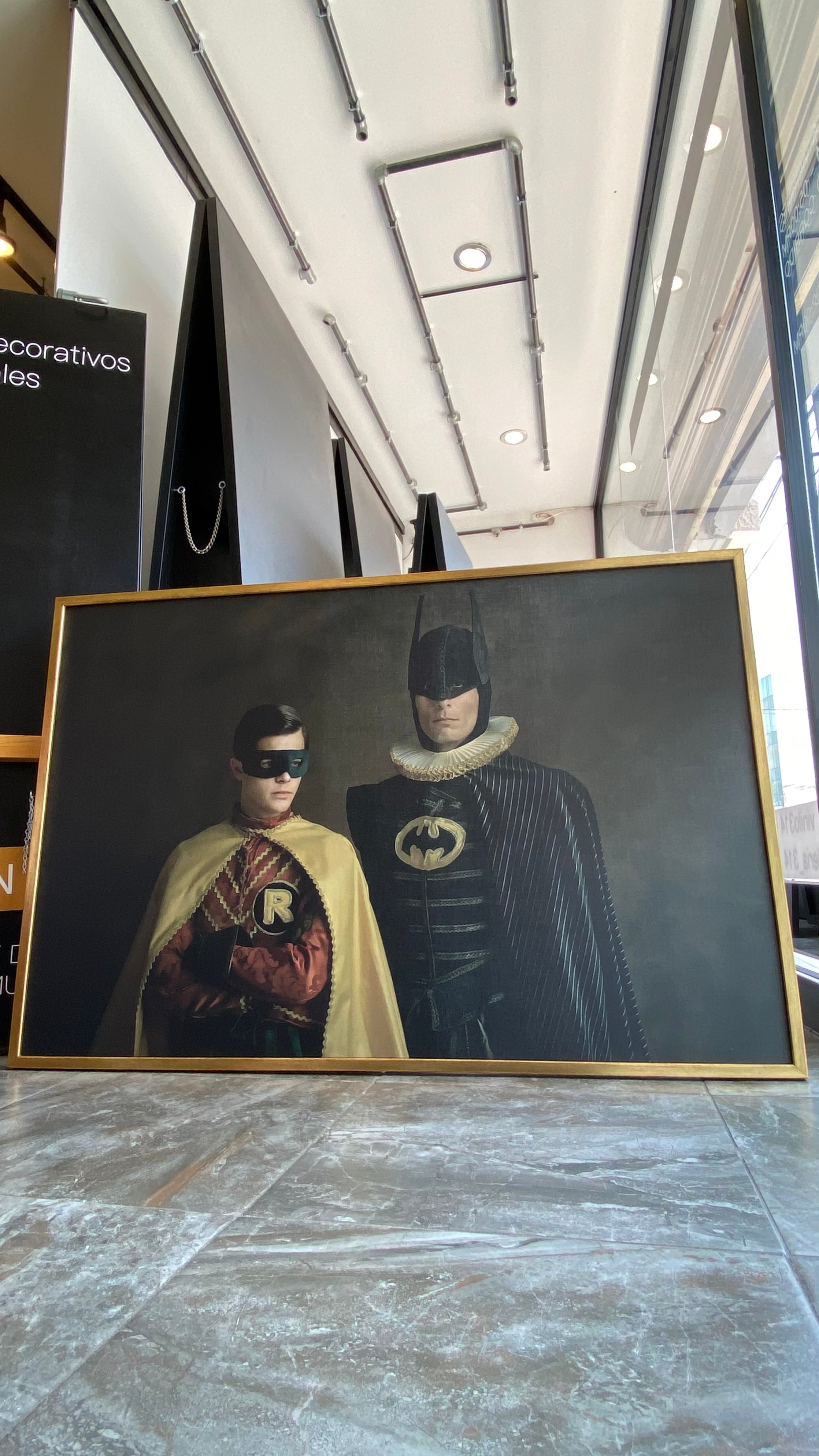 Cuadro Decorativo Personajes Época 017 Superhéroes Batman y Robin