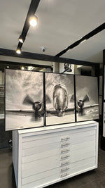 Cargar imagen en el visor de la galería, Set de 3 Cuadros Decorativos Vehículos 023 - Avión
