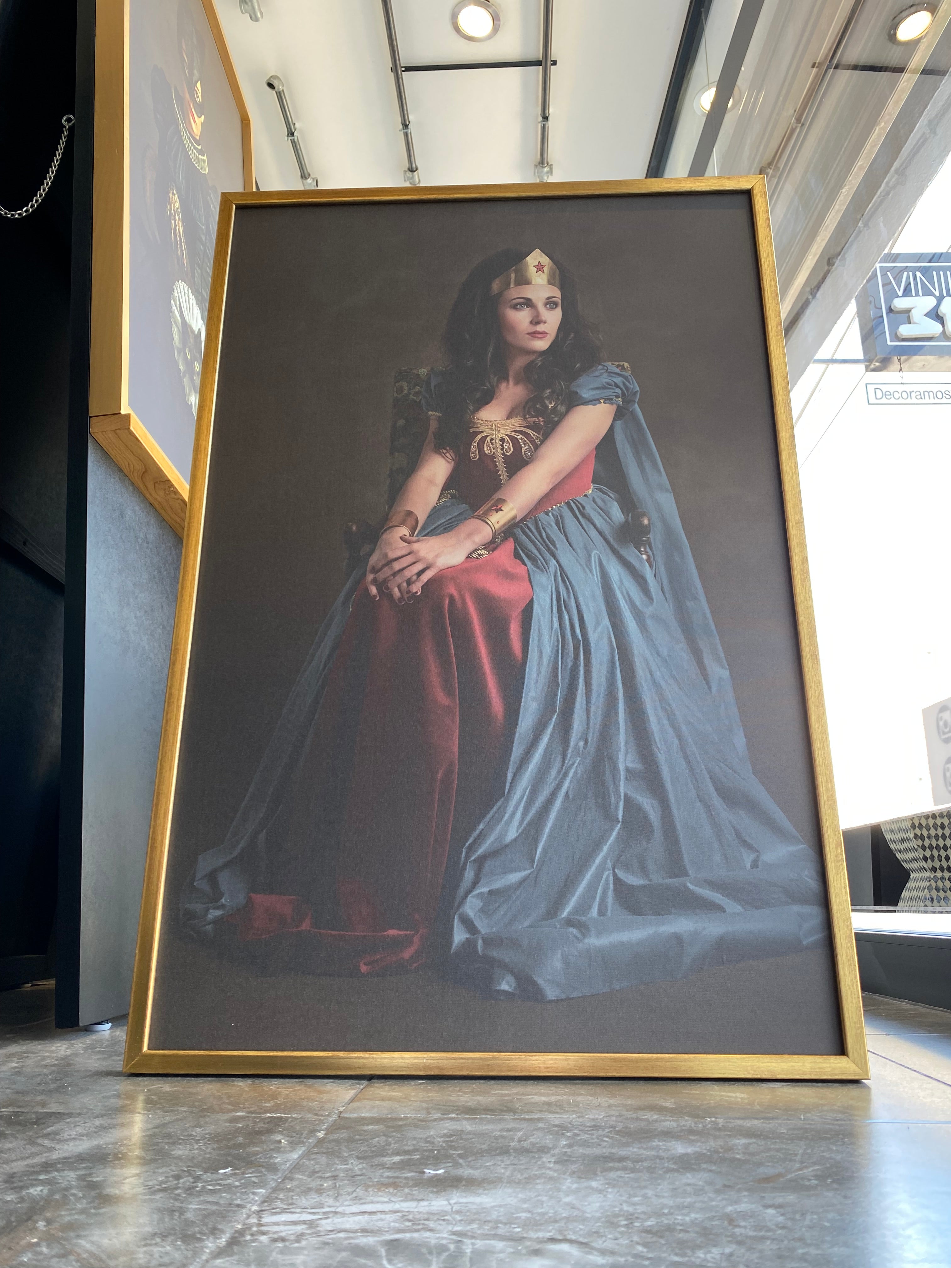 Cuadro Decorativo Personajes Época 022 Superhéroes Wonder Woman Mujer Maravilla