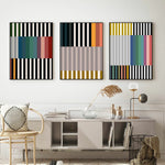 Cargar imagen en el visor de la galería, Set 3 Cuadros Decorativos Abstract Colors 102 - Para Credenza
