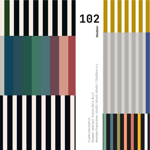 Set 3 Cuadros Decorativos Abstract Colors 102 - Para Credenza