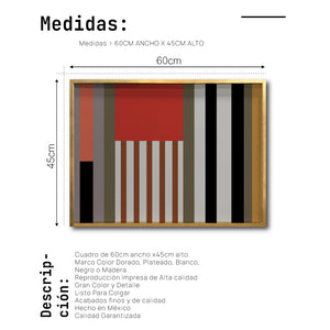 Cuadro Decorativo Abstract Colors 2-105 Para Comedor