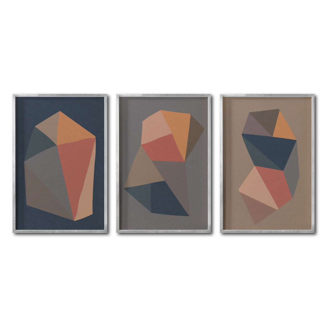 Set 3 Cuadros Decorativos Abstract Colors 112 - Para Credenza