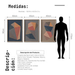 Cargar imagen en el visor de la galería, Set 3 Cuadros Decorativos Abstract Colors 112 - Para Credenza
