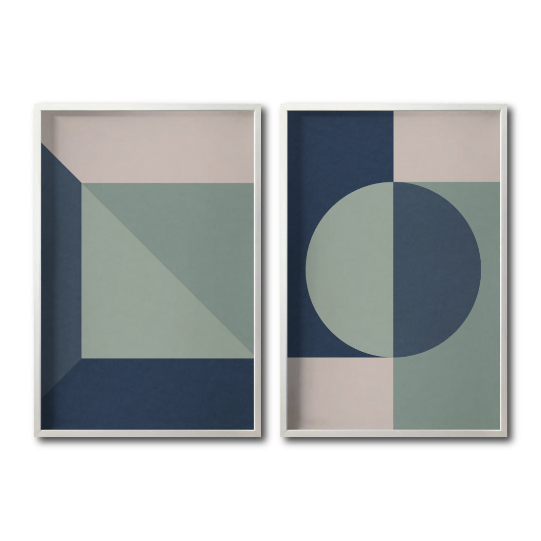 Set 2 Cuadros Decorativos Abstract Colors 115 - Para Credenza