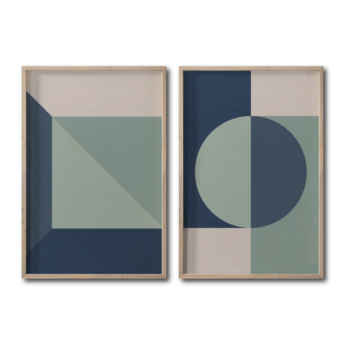 Set 2 Cuadros Decorativos Abstract Colors 115 - Para Credenza