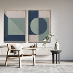 Cargar imagen en el visor de la galería, Set 2 Cuadros Decorativos Abstract Colors 115 - Para Credenza
