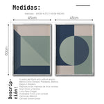 Cargar imagen en el visor de la galería, Set 2 Cuadros Decorativos Abstract Colors 115 - Para Credenza
