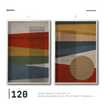 Cargar imagen en el visor de la galería, Set 2 Cuadros Decorativos Abstract Colors 120 - Para Estudio

