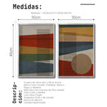 Cargar imagen en el visor de la galería, Set 2 Cuadros Decorativos Abstract Colors 120 - Para Estudio
