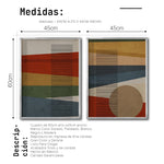 Cargar imagen en el visor de la galería, Set 2 Cuadros Decorativos Abstract Colors 120 - Para Estudio

