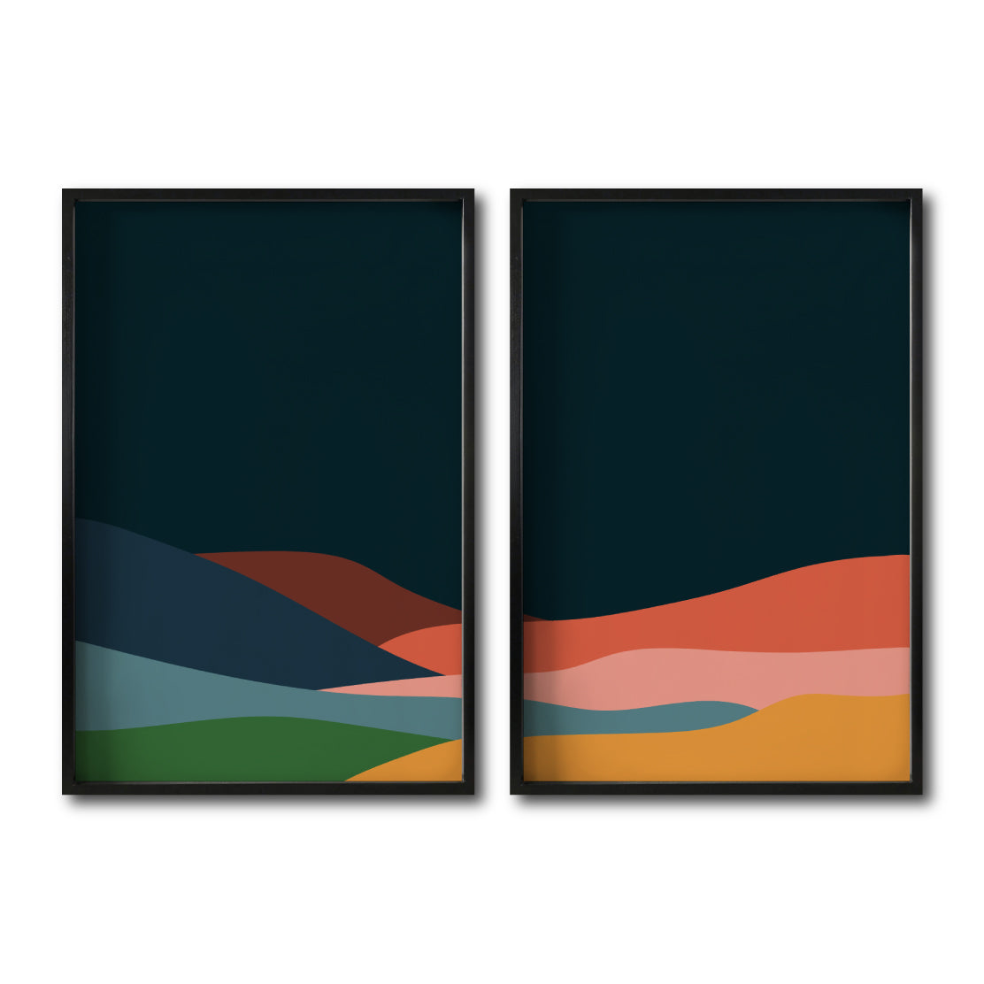 Set 2 Cuadros Decorativos Abstract Colors 121 - Para Estudio