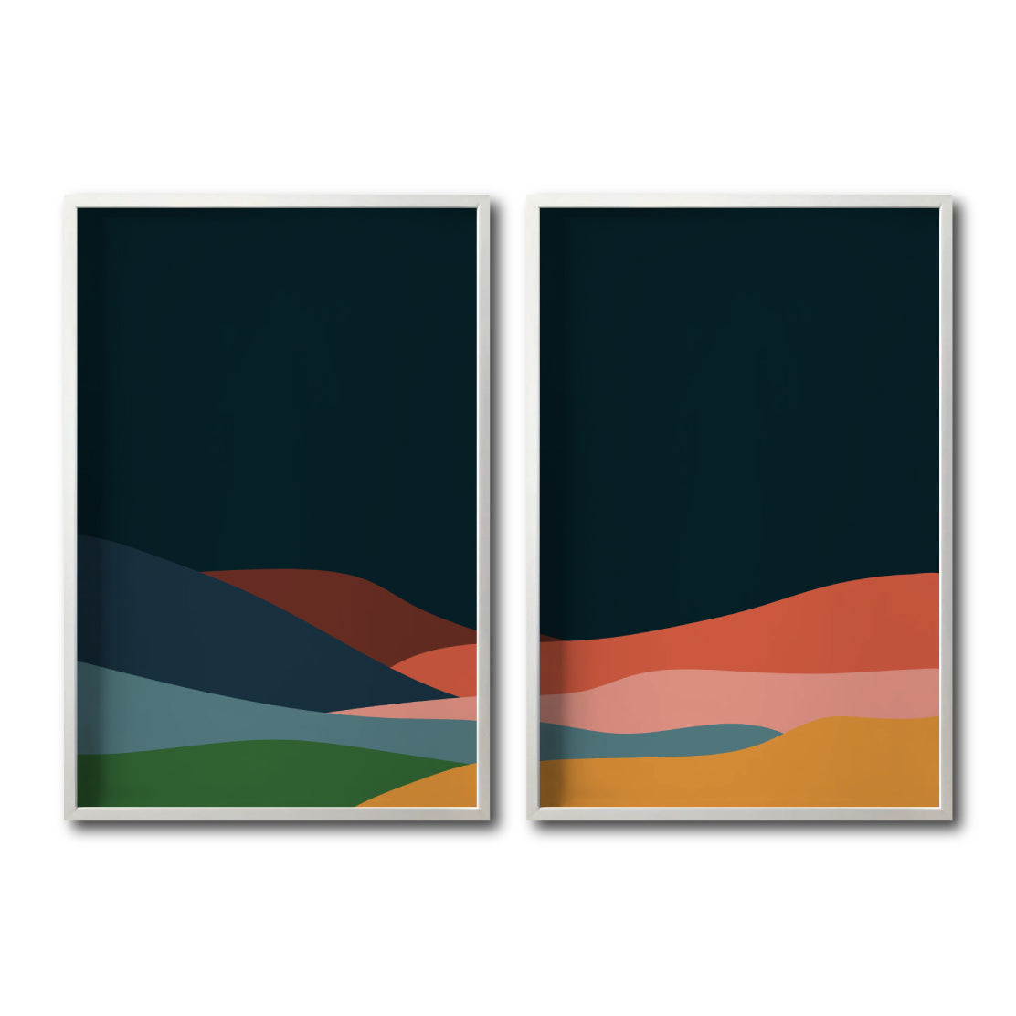 Set 2 Cuadros Decorativos Abstract Colors 121 - Para Estudio