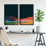 Cargar imagen en el visor de la galería, Set 2 Cuadros Decorativos Abstract Colors 121 - Para Estudio

