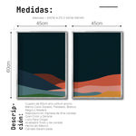 Cargar imagen en el visor de la galería, Set 2 Cuadros Decorativos Abstract Colors 121 - Para Estudio
