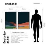 Cargar imagen en el visor de la galería, Set 2 Cuadros Decorativos Abstract Colors 121 - Para Estudio

