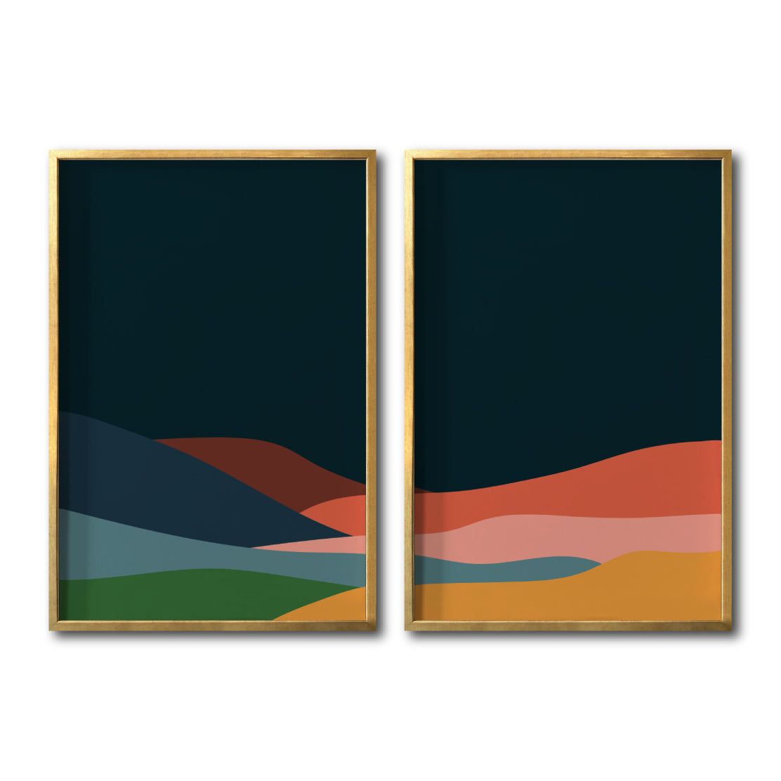 Set 2 Cuadros Decorativos Abstract Colors 121 - Para Estudio