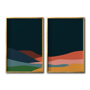 Set 2 Cuadros Decorativos Abstract Colors 121 - Para Estudio