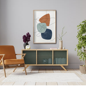 Cuadro Decorativo Abstract Colors 004 - Para Credenza