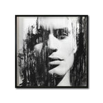 Cargar imagen en el visor de la galería, Compra cuadros decorativos Canvas   Rostro Abstracto Masculino Blanco y Negro para tu Sala. Galería314. Cuadro Moderno, Minimalista, y elegante. Colorido. Decoración de interiores. Interiorismo. 001
