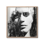 Cargar imagen en el visor de la galería, Cuadro Decorativo Art Faces 001 - Rostro Abstracto Masculino Blanco y Negro
