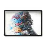 Cargar imagen en el visor de la galería, Compra cuadros decorativos Canvas  Rostro Abstracto femenino  para tu Sala. Galería314. Cuadro Moderno, Minimalista, elegante. Colorido. Decoración de interiores. Interiorismo. 004
